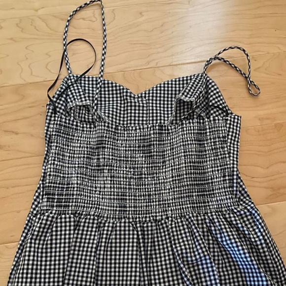 Plaid Fit and Flare Plaid top with Buttons - Picture 2 of 2